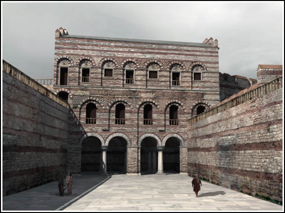 Reconstruction of Tekfur Saray from Byzantium 1200