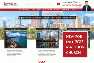 Keller Williams Real Estate Agent Website Created