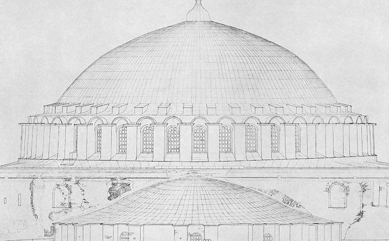hagia sophia dome plan